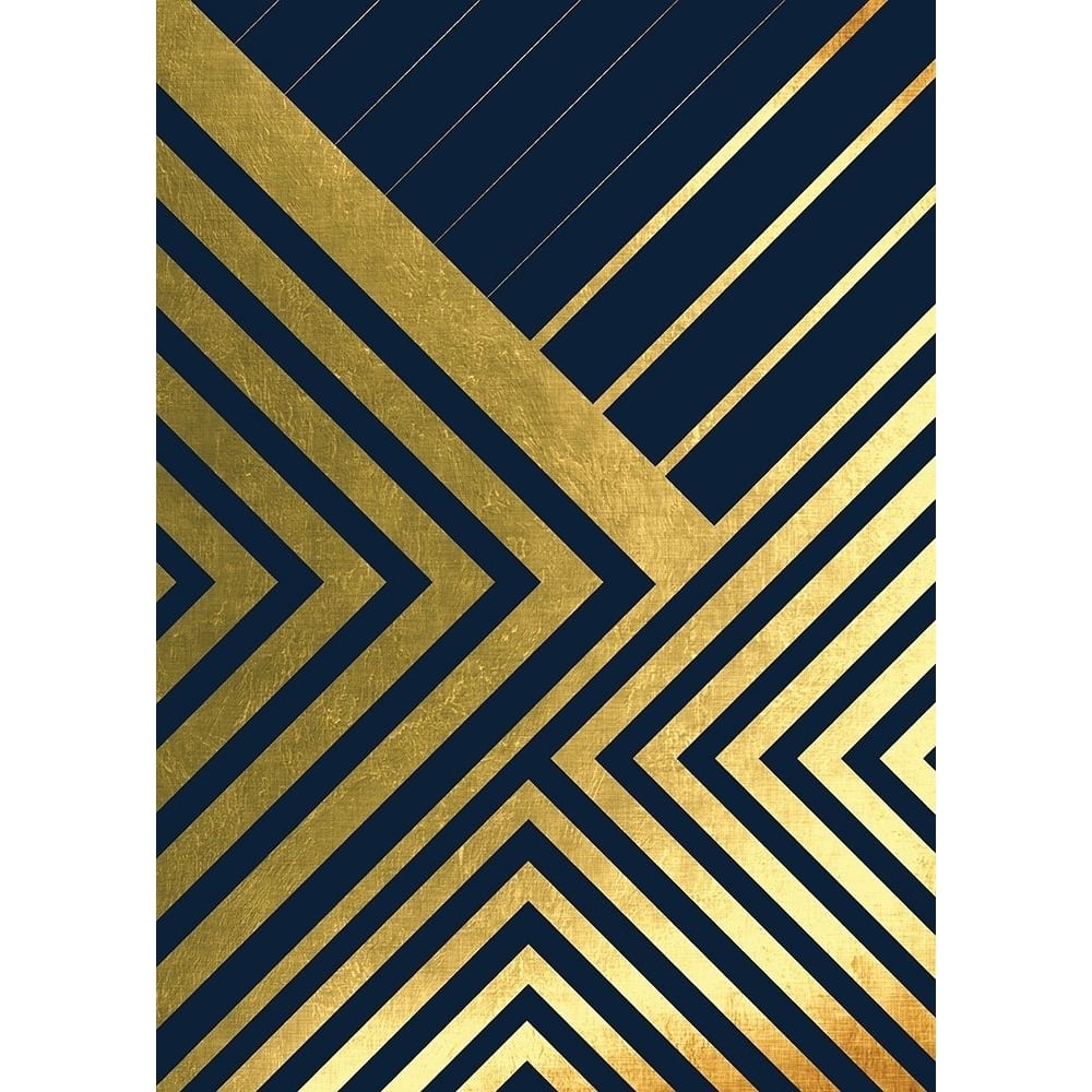 Metallic Lines Navy 2 Poster Print by Urban Epiphany Urban Epiphany-VARPDXUERC027B Image 1