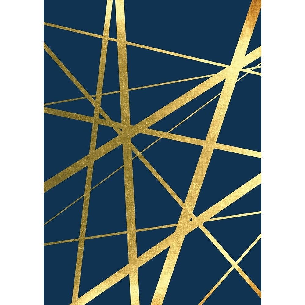 Metallic Lines Navy 1 Poster Print by Urban Epiphany Urban Epiphany-VARPDXUERC027A Image 1