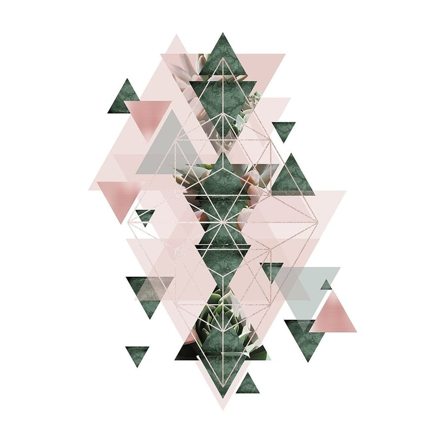 Pink Green Geometric 2 Poster Print by Urban Epiphany Urban Epiphany-VARPDXUERC039B Image 1