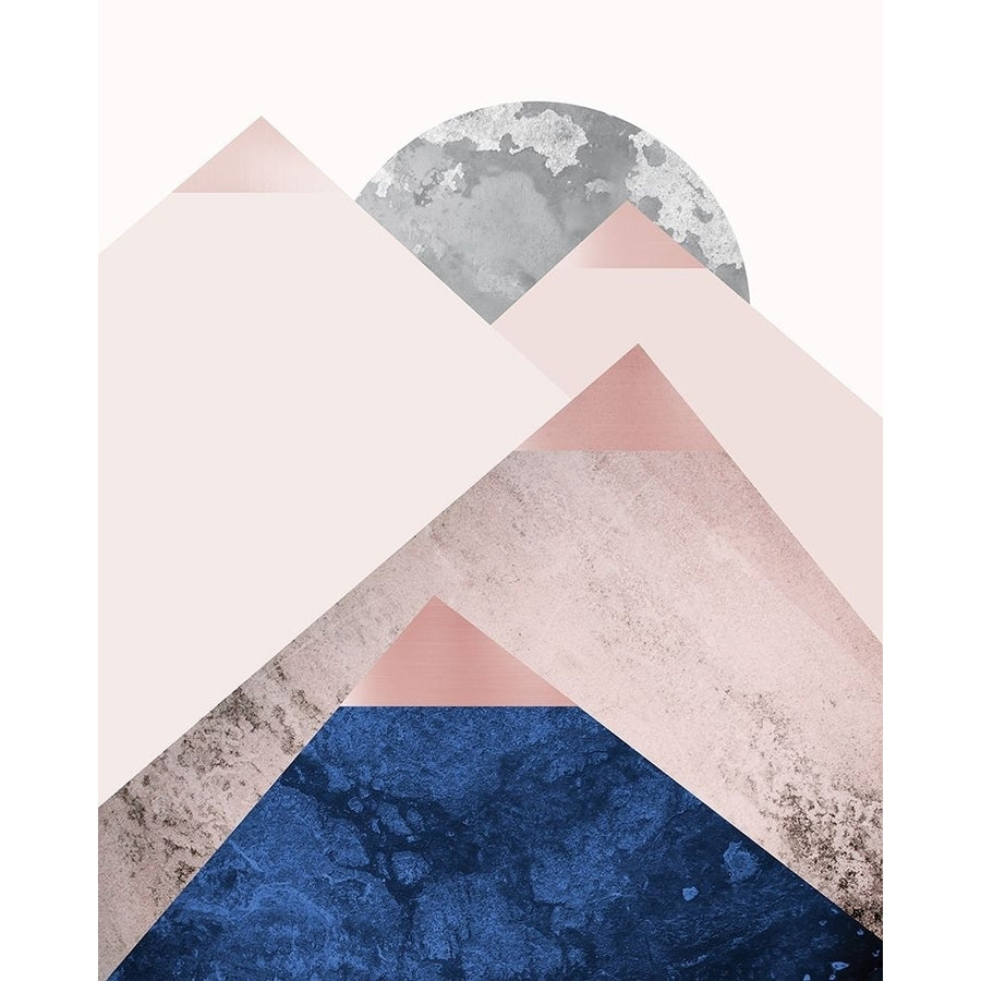 PinkNavy Mountains 2 Poster Print by Urban Epiphany Urban Epiphany-VARPDXUERC044B Image 1