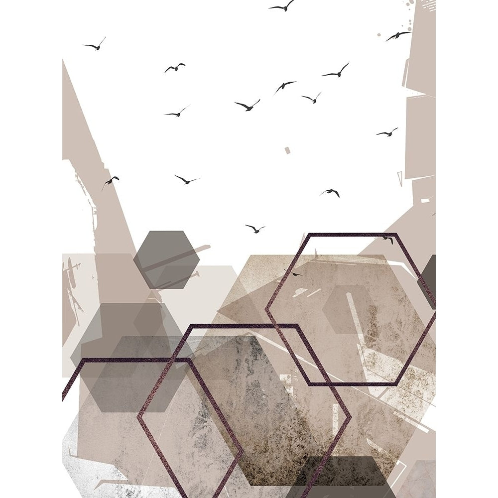 Abstract Hexagons Beige Poster Print by Urban Epiphany Urban Epiphany-VARPDXUERC056B Image 1