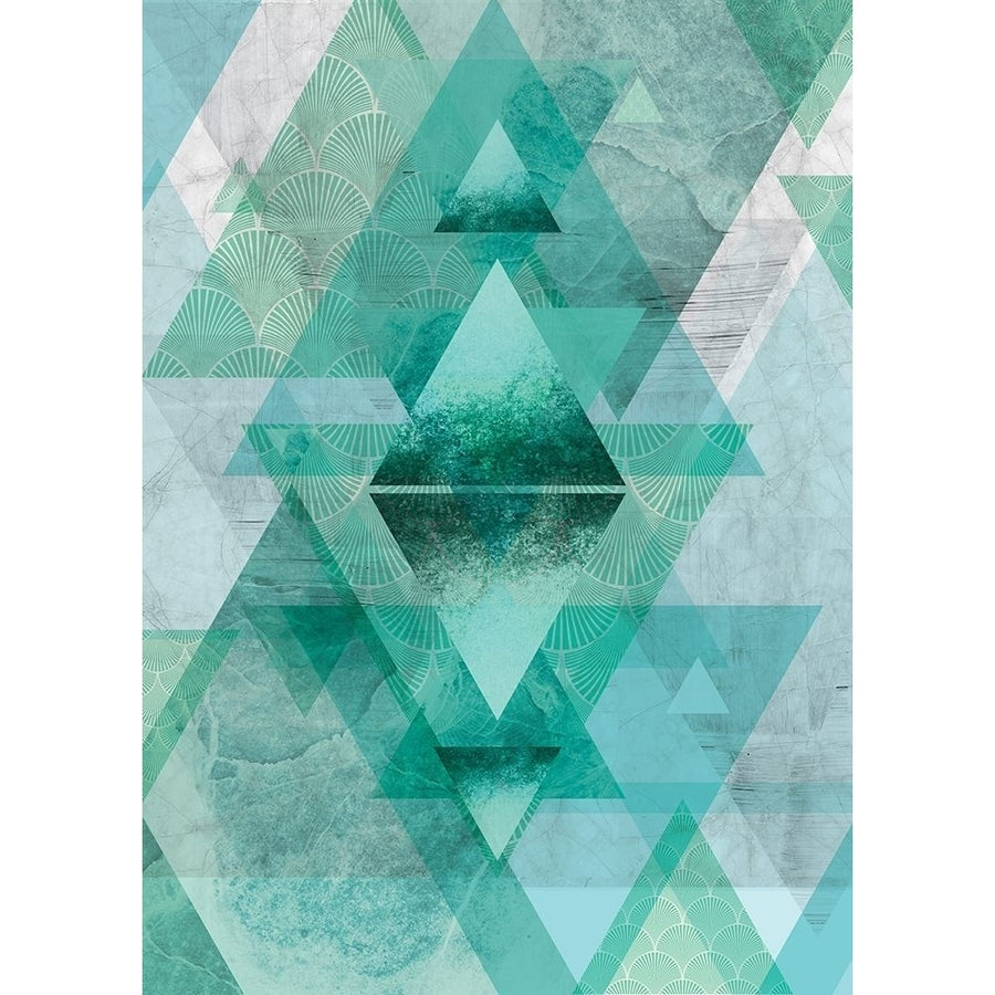 Teal Geometric Poster Print by Urban Epiphany Urban Epiphany-VARPDXUERC077 Image 1