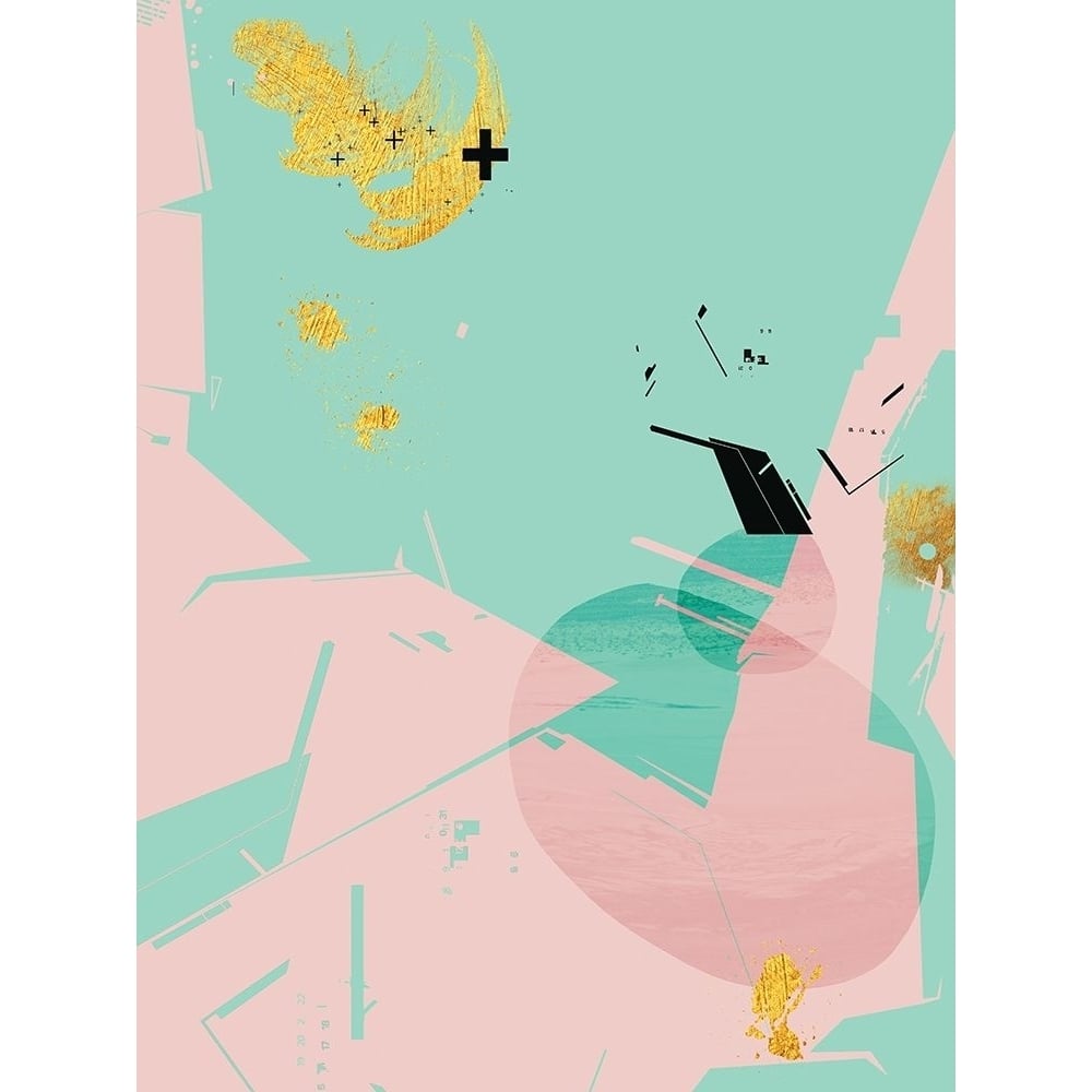 Scandi Abstract Mint Pink Poster Print by Urban Epiphany Urban Epiphany-VARPDXUERC079 Image 1