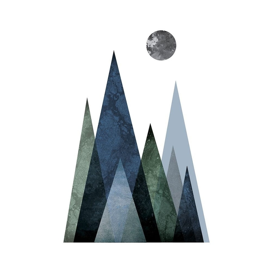 Scandi Blue Hunter Mountains 2 Poster Print by Urban Epiphany Urban Epiphany-VARPDXUERC099B Image 1