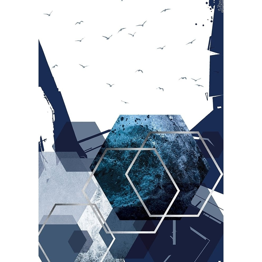 Hexagon Landscape Silver 2 Poster Print by Urban Epiphany Urban Epiphany-VARPDXUERC107B Image 1