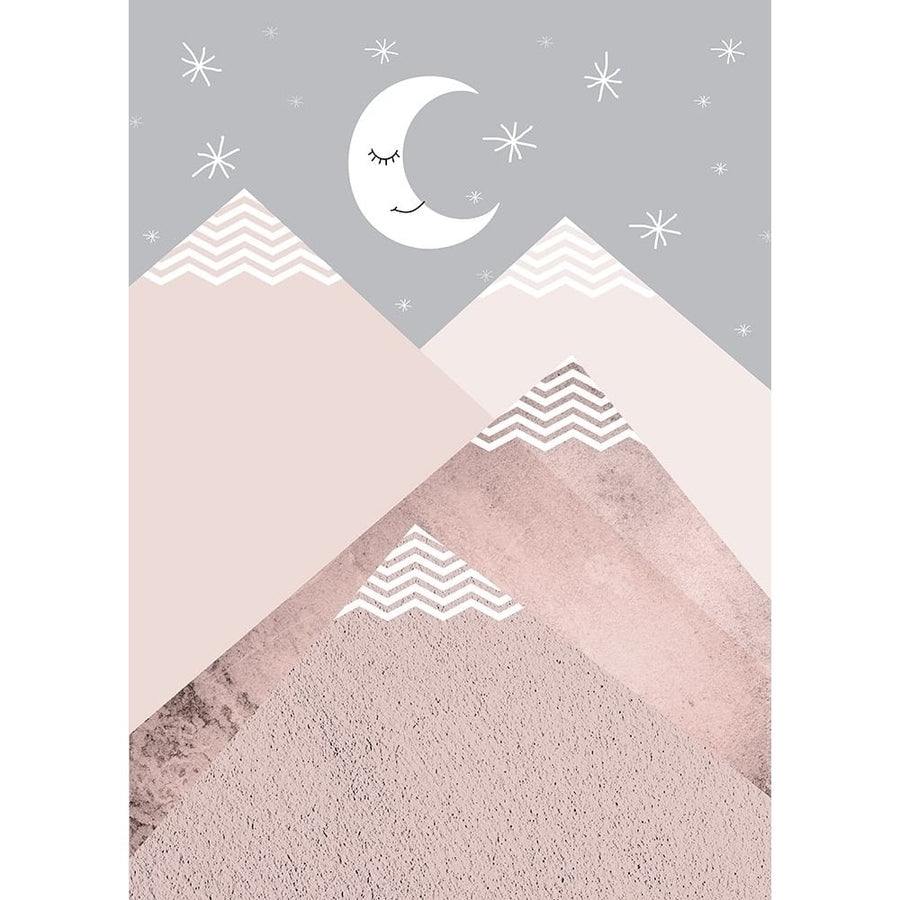 Blush Pink Grey Mountains 2 Poster Print by Urban Epiphany Urban Epiphany-VARPDXUERC126B Image 1