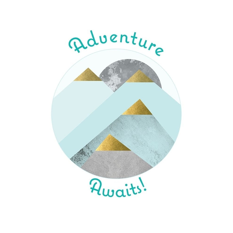 Adventure Awaits Mountains Poster Print by Urban Epiphany Urban Epiphany-VARPDXUERC143 Image 1