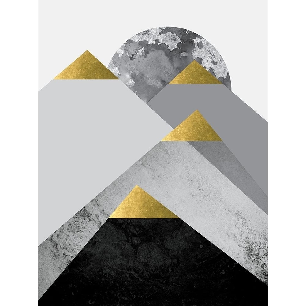 Black Grey Gold Mountains 2 by Urban Epiphany-VARPDXUERC190B Image 1