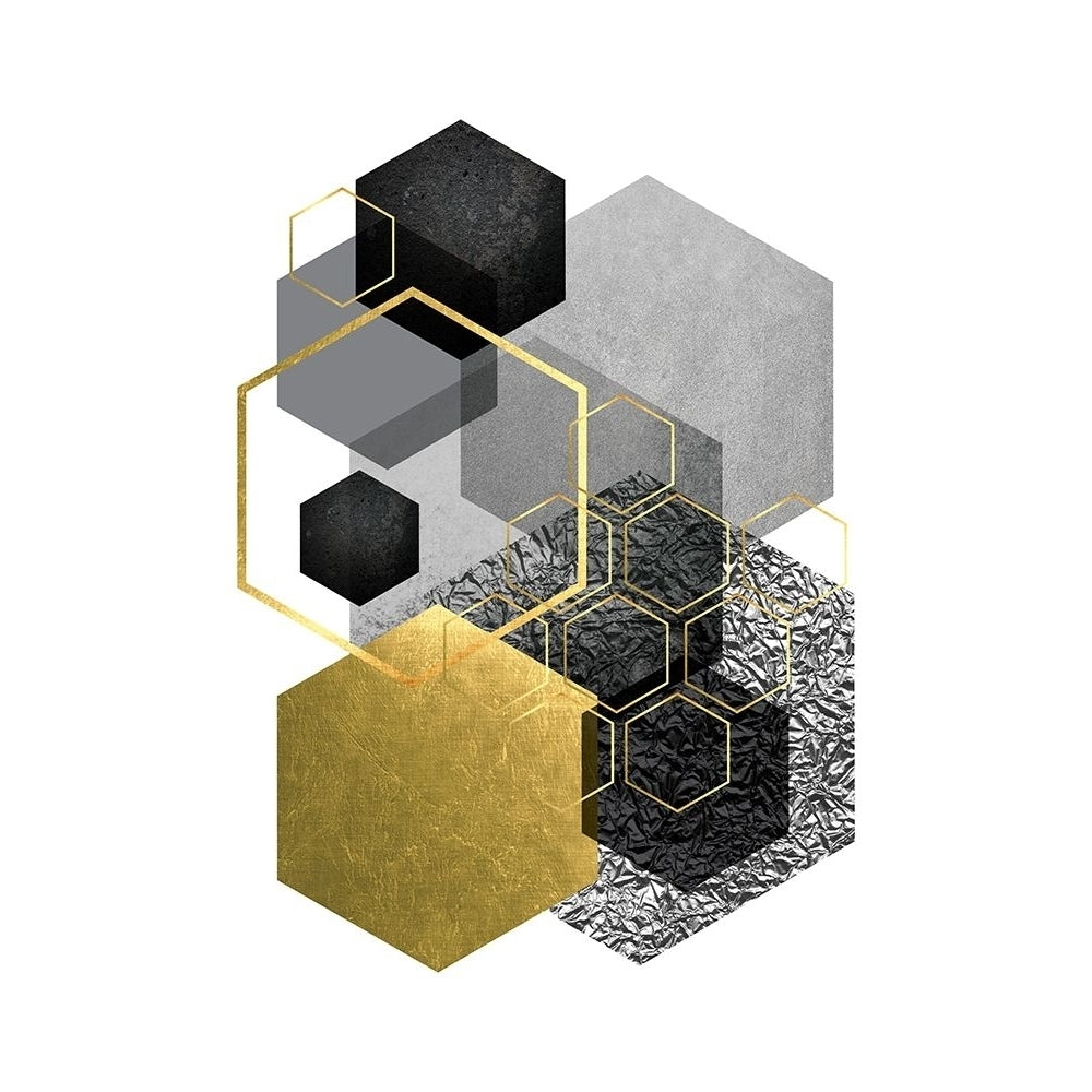 Black Grey Gold Geo 3 by Urban Epiphany-VARPDXUERC188C Image 1