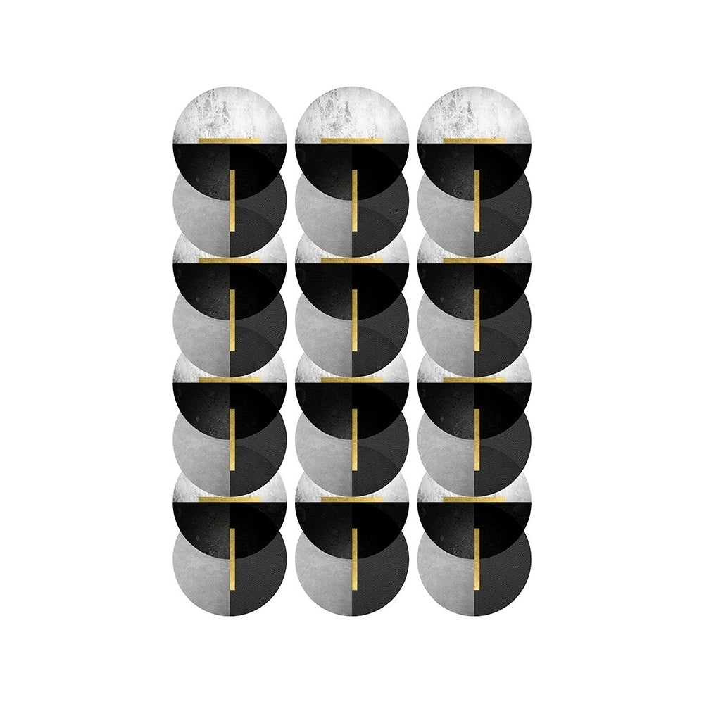 Black Grey Gold Circles by Urban Epiphany-VARPDXUERC192A Image 1