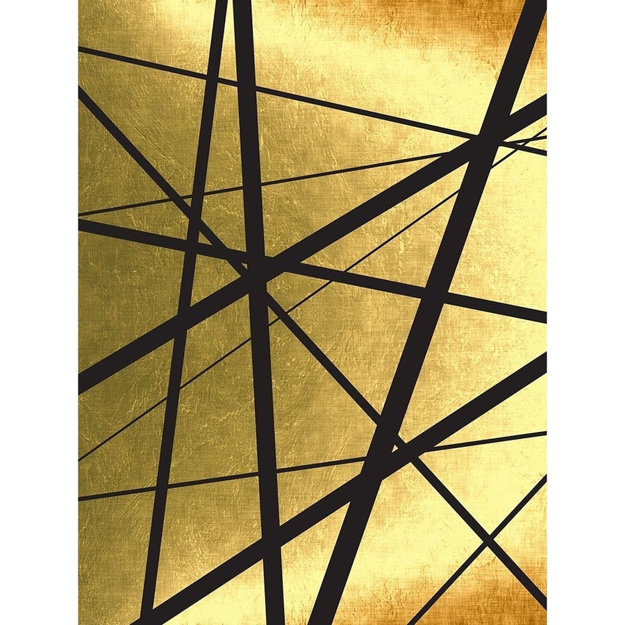 Black And Gold Geometric Lines 1 by Urban Epiphany-VARPDXUERC218A Image 1