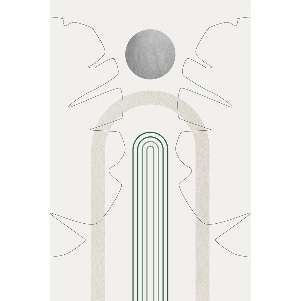 Mid Century Modern Gray Moon 1 by Urban Epiphany-VARPDXUERC222A Image 1