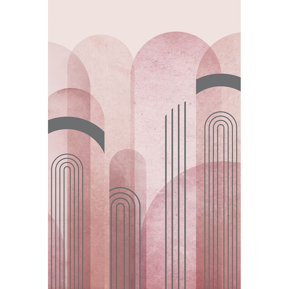 Mid Century Arches Pink Gray 1 Poster Print - Epiphany Urban-VARPDXUERC294A Image 1