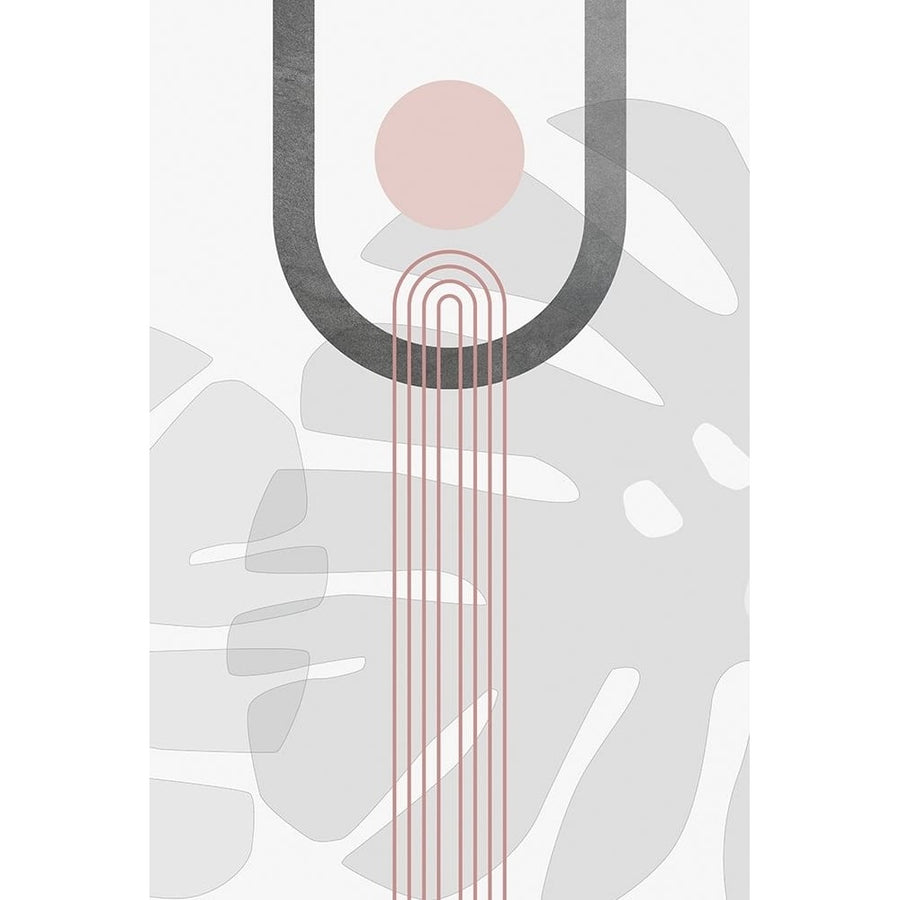 Modern Mid Century Abstract Pink Grey 1 Poster Print - Epiphany Urban-VARPDXUERC303A Image 1