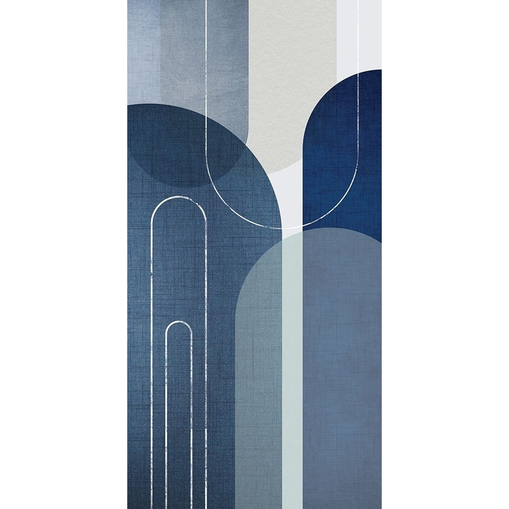 Blue Linen MidCentury 1 Poster Print - Epiphany Urban-VARPDXUERN001A Image 1