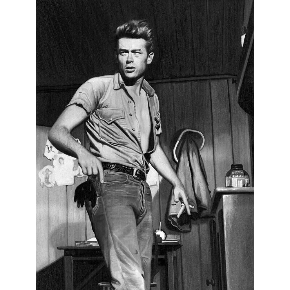 James Dean Mono Poster Poster Print by Urban Road Urban Road-VARPDXURP210 Image 1