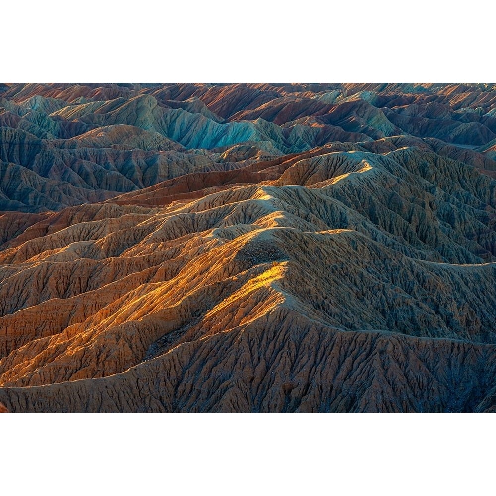 USA-California-Anza-Borrego Desert State Park. Barren desert landscape at sunrise. Poster Print - Gallery Image 1