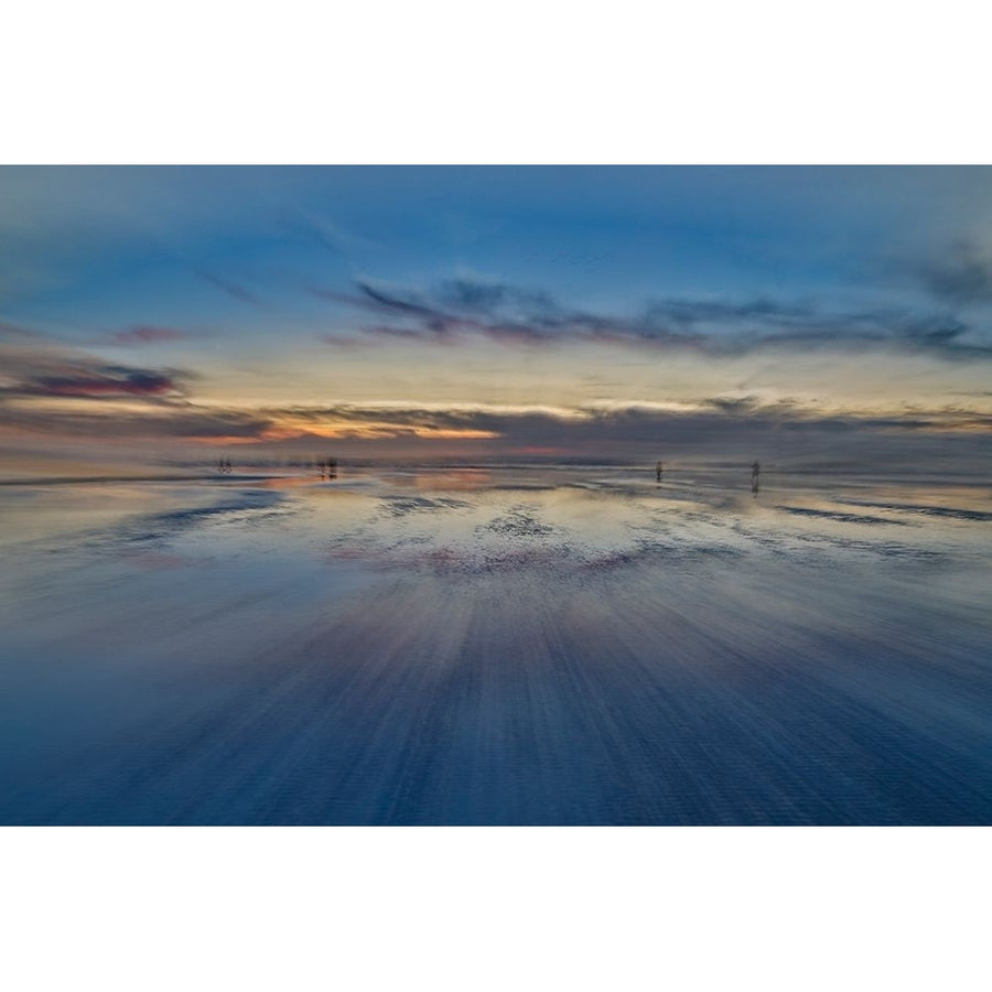 USA- Oregon. Cannon Beach low tide and ripples in the sand. Poster Print - Darrell Gulin-VARPDXUS38DGU0275 Image 1