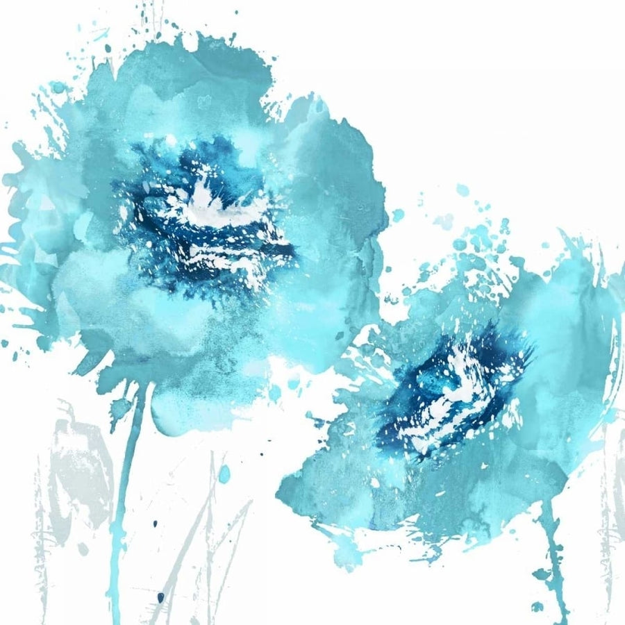 Flower Burst in Aqua II Poster Print by Vanessa Austin-VARPDXVAU113490 Image 1