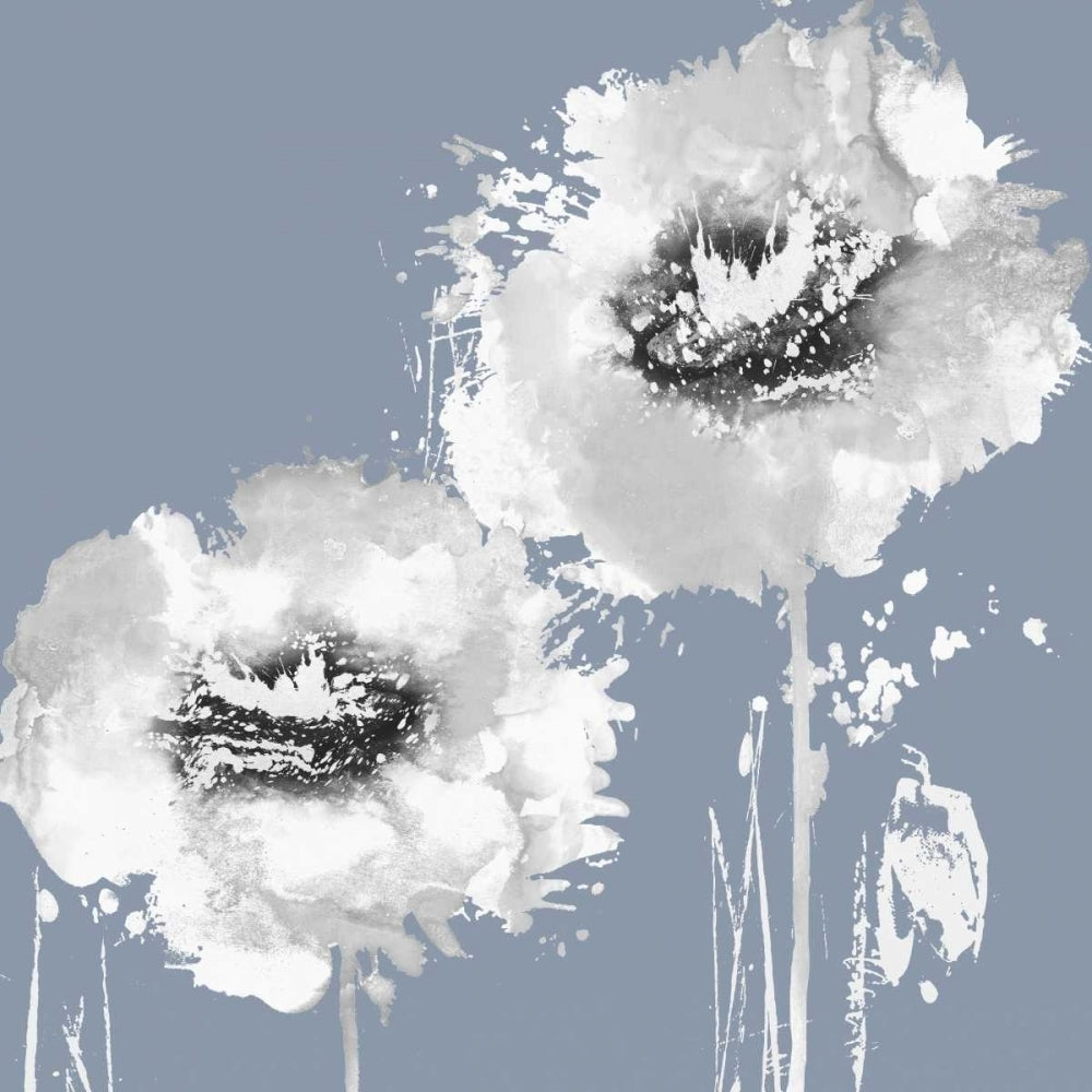 Flower Burst on Grey I Poster Print by Vanessa Austin-VARPDXVAU113497 Image 1