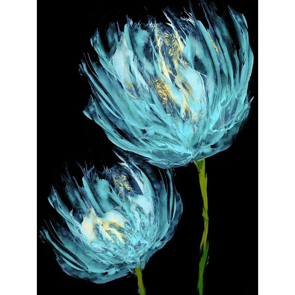 Aqua Tulips II Poster Print by Vanessa Austin-VARPDXVAU115998 Image 1