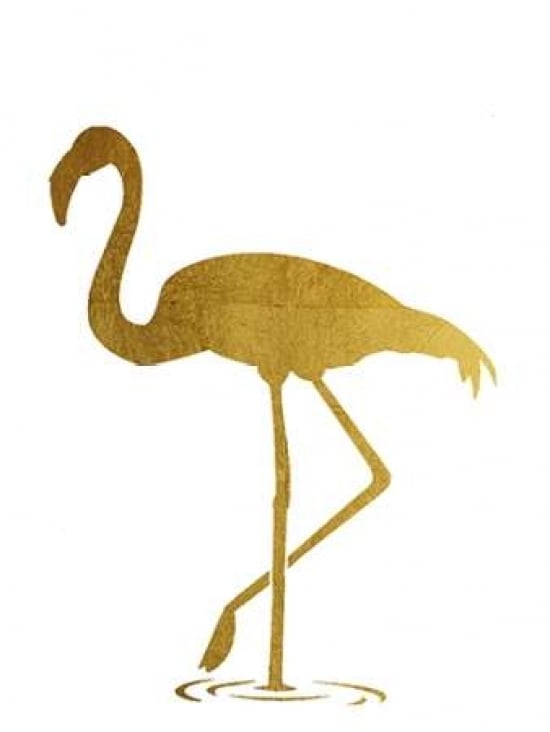 Golden Flamingo Poster Print by Brown Victoria Brown-VARPDXVBRC069B Image 1