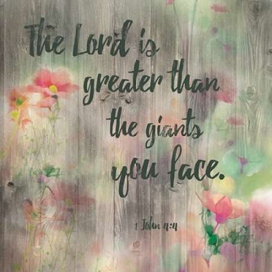 Lord Is Greater Poster Print by Brown Victoria Brown-VARPDXVBSQ079B Image 1