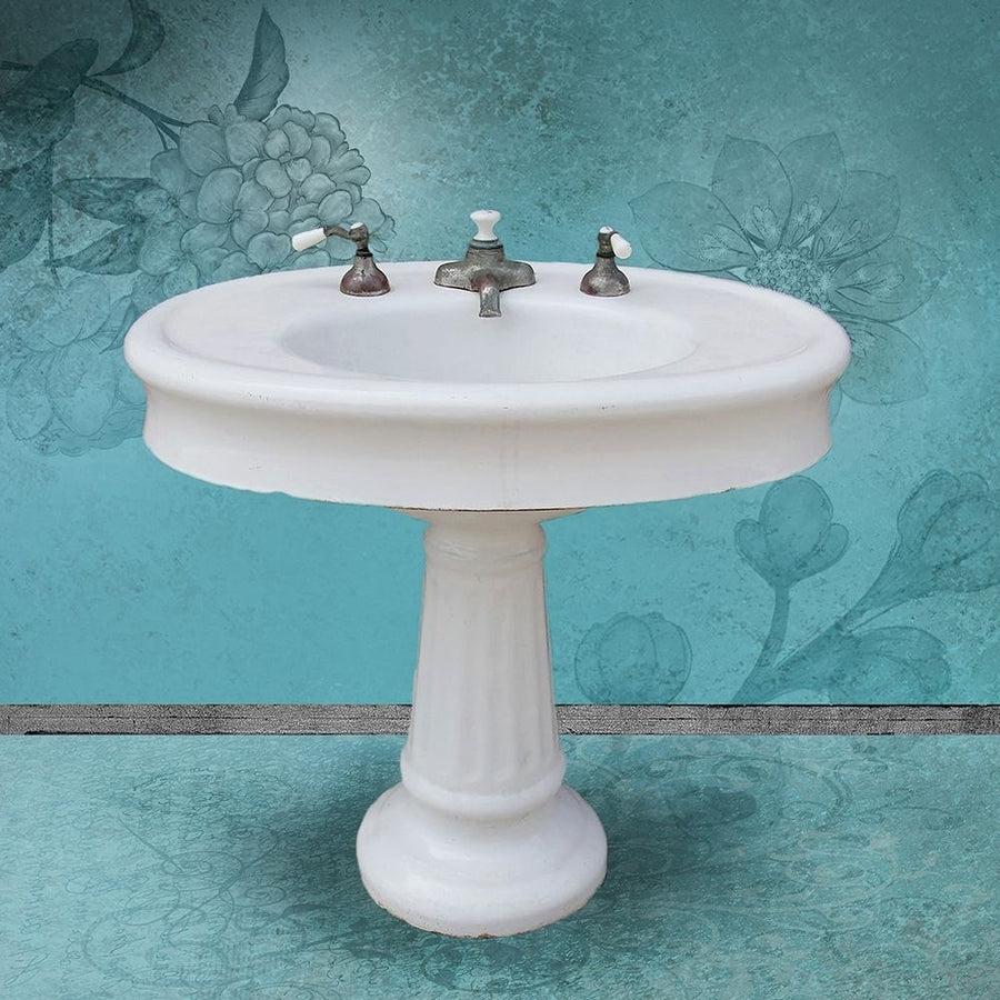 Aqua Sink Poster Print - Victoria Brown-VARPDXVBSQ133A Image 1