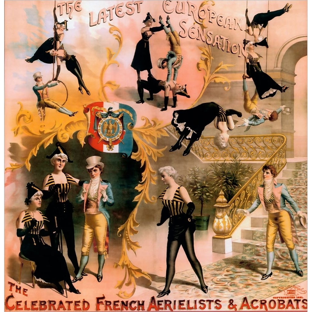 French Aerialist Archival Poster Print - Apple Collection Vintage-VARPDXVINAPP121020 Image 1