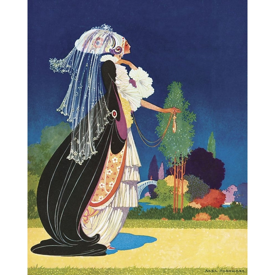 Art Nouveau Veil Poster Print - Apple Collection Vintage-VARPDXVINAPP122745 Image 1