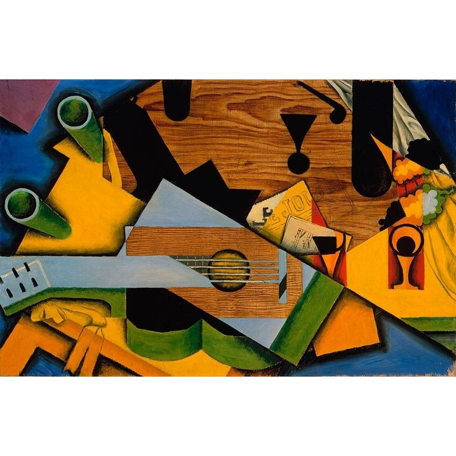 Juan Gris - Still Life With A Guitar Poster Print - Apple Collection Vintage-VARPDXVINAPP122818 Image 1