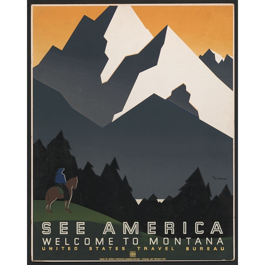 WPA_Montana Poster Print - Apple Collection Vintage-VARPDXVINAPP122873 Image 1