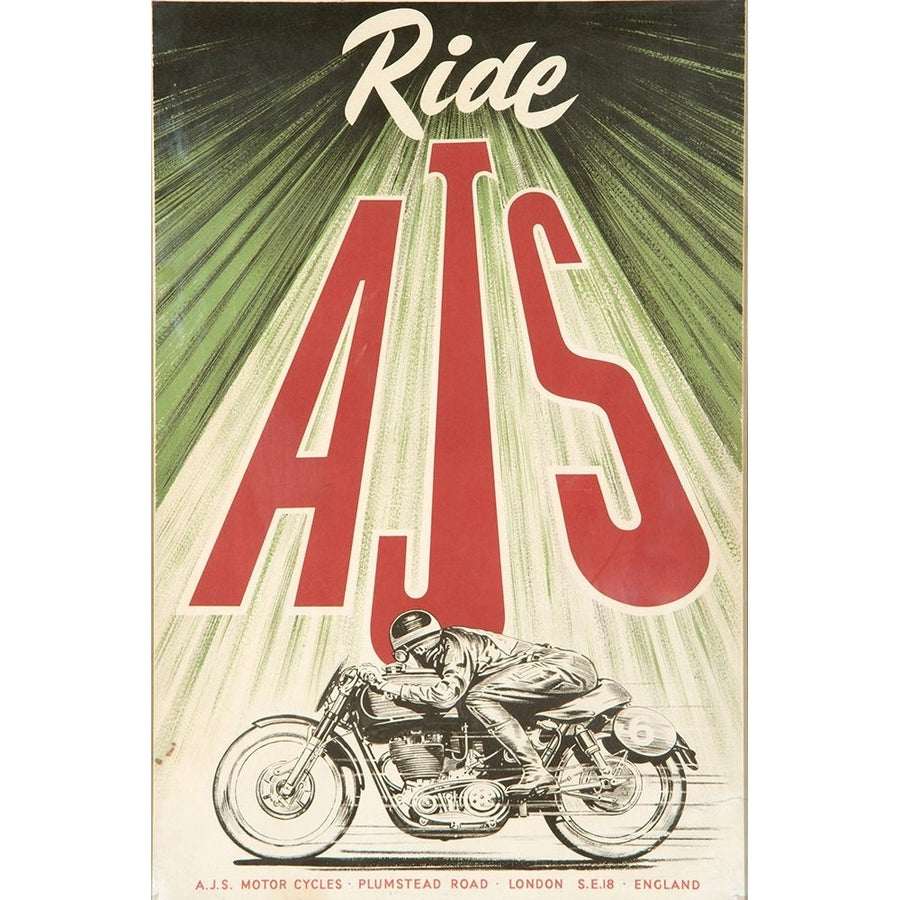 Ajs Motorcycle Poster Print - Apple Collection Vintage-VARPDXVINAPP167669 Image 1