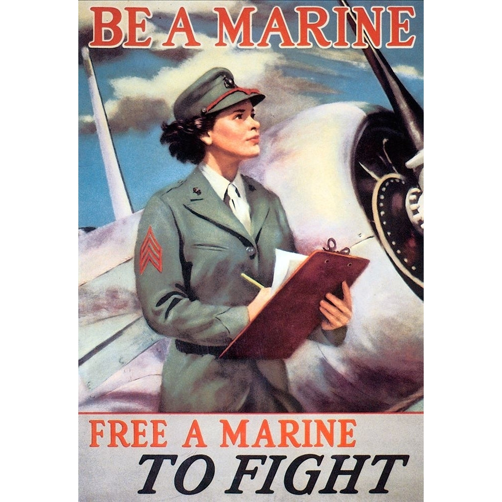 Woman Marines Poster Print - Apple Collection Vintage-VARPDXVINAPP167685 Image 1