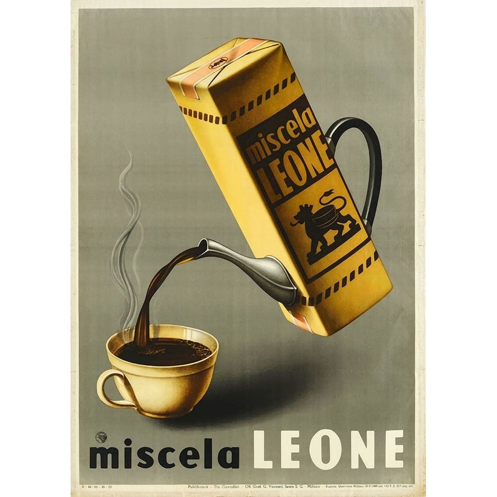 Coffee Leone Poster Print - Apple Collection Vintage-VARPDXVINAPP181720 Image 1