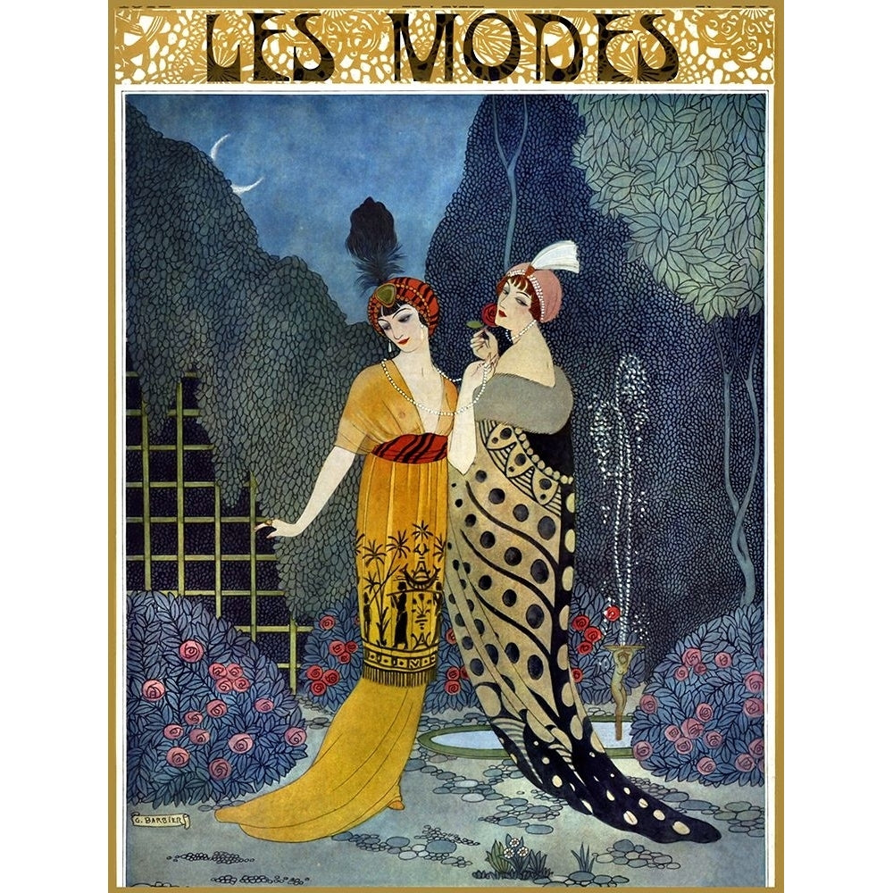 Art Deco Fashion Ladies Poster Print - Apple Collection Vintage-VARPDXVINAPP181703 Image 1