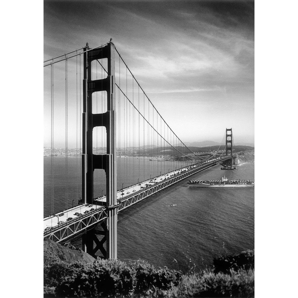 San Francisco Bridge Poster Print - Apple Collection Vintage-VARPDXVINAPP272987 Image 1