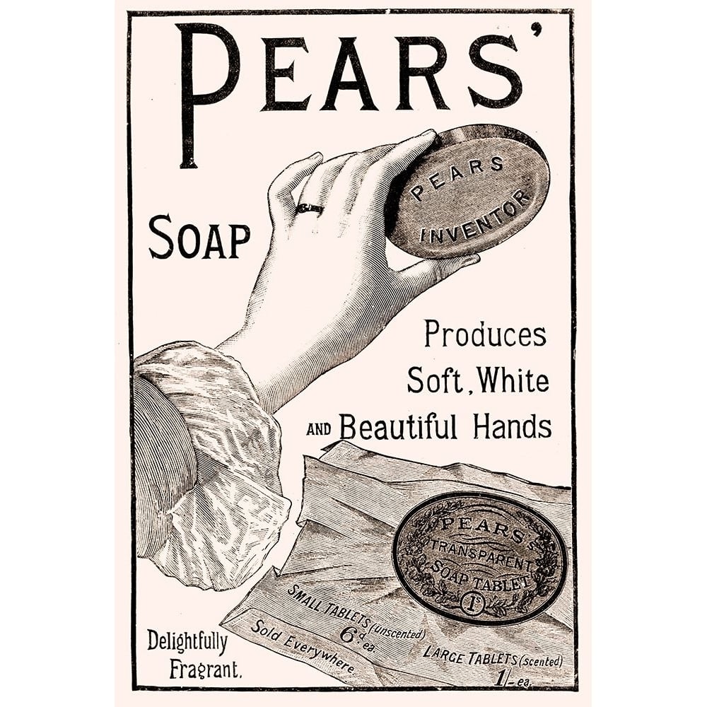 pears_soap_hands Poster Print - Apple Collection Vintage-VARPDXVINAPP273632 Image 1