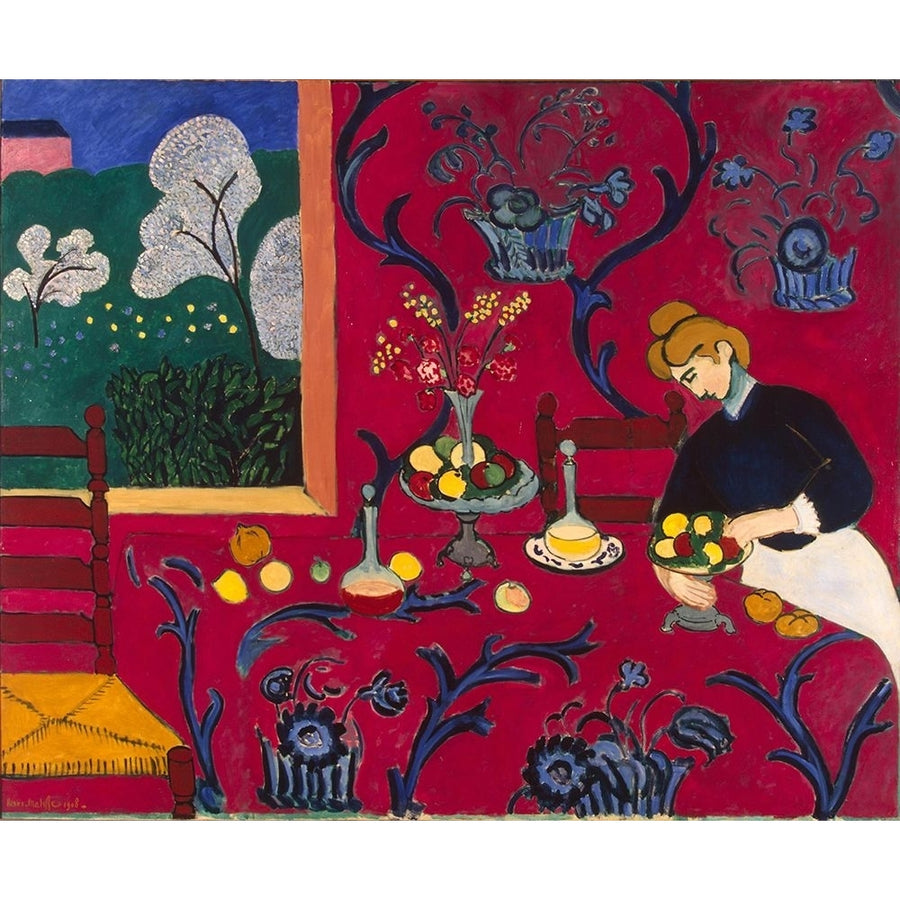 Harmony in Red Matisse Poster Print - Apple Collection Vintage-VARPDXVINAPP273738 Image 1