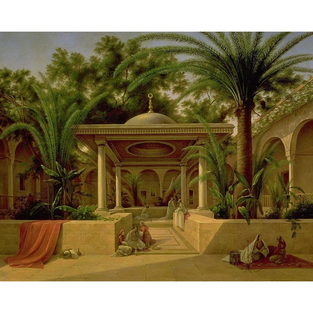 Khabanija_fountain_cairo_1845 Poster Print - Apple Collection Vintage-VARPDXVINAPP273805 Image 1