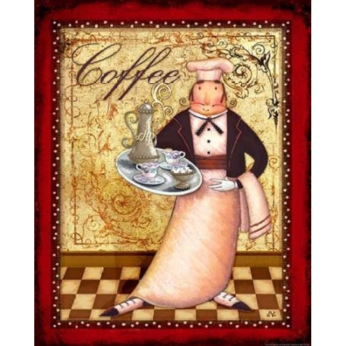 Chef 1 Coffee Poster Print by Viv Eisner-VARPDXVIV02 Image 1