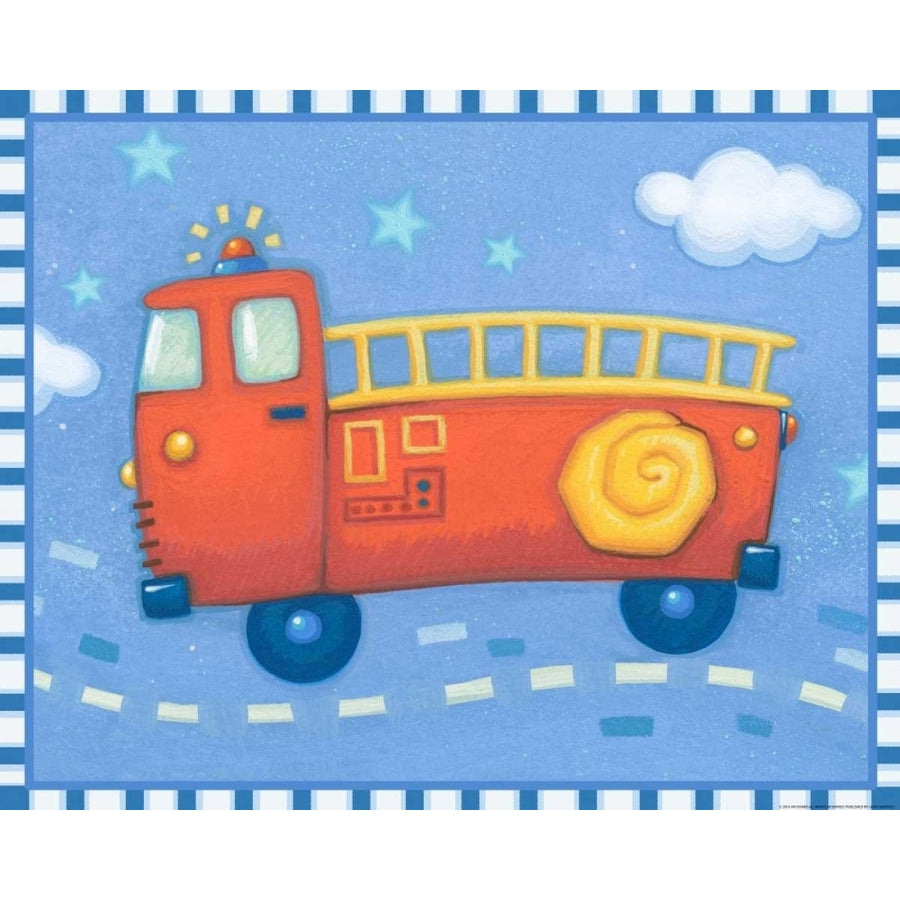 Blue Firetruck Poster Print by Viv Eisner-VARPDXVIV35 Image 1