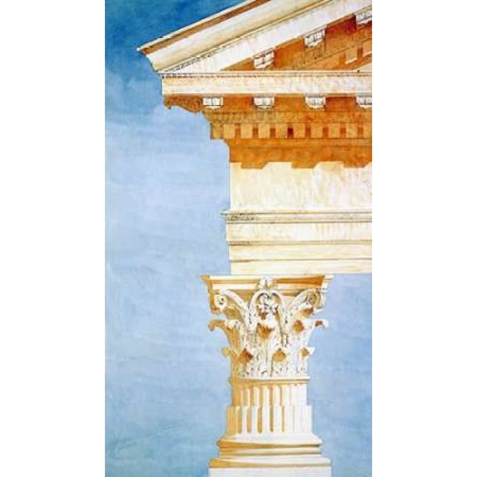 Study of Base Capital and Entablature Poster Print by Victor Postolle-VARPDXVP07 Image 2