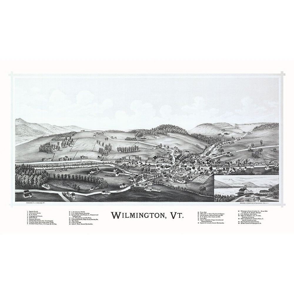 Wilmington Vermont - Burleigh 1891 Poster Print by Burleigh Burleigh-VARPDXVTWI0002 Image 1