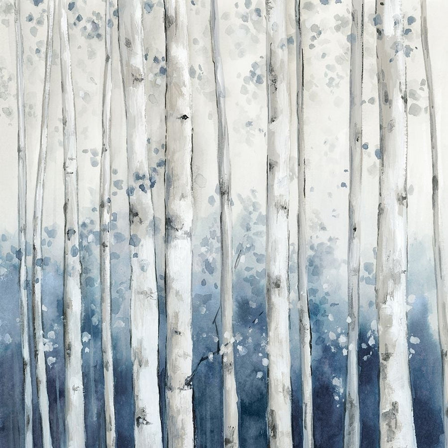 Blue Forest Birch Poster Print - Luna Mavis-VARPDXVU062A Image 1