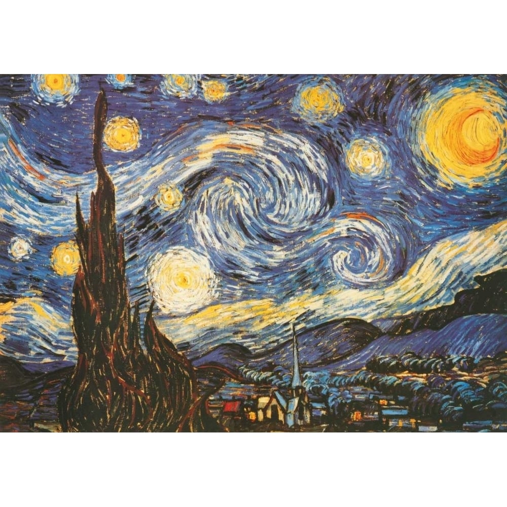 La notte stellata Poster Print by Vincent Van Gogh-VARPDXVVG191 Image 1