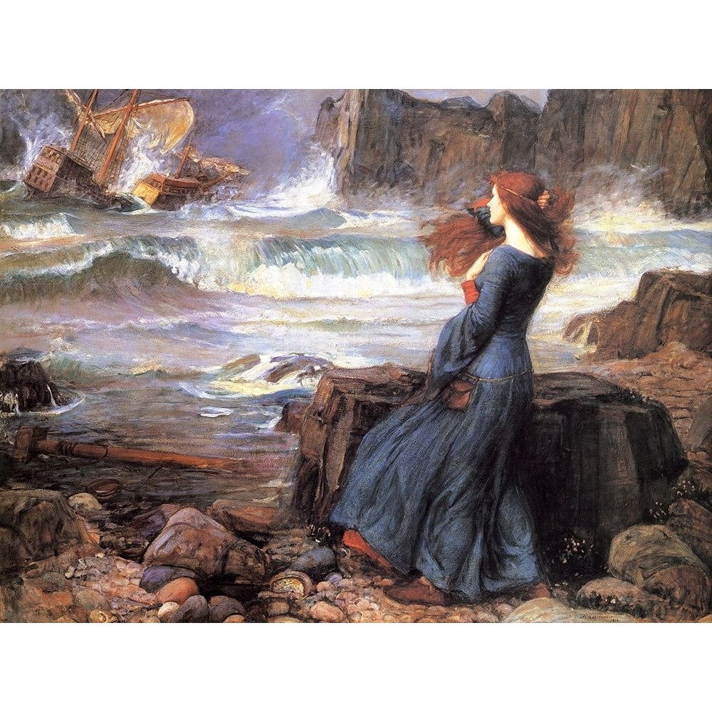 Miranda the Tempest Poster Print by John William Waterhouse-VARPDXW1024D Image 1