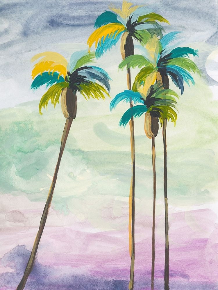 Four Palms No 2 Poster Print by Jan Weiss-VARPDXW1096D Image 1