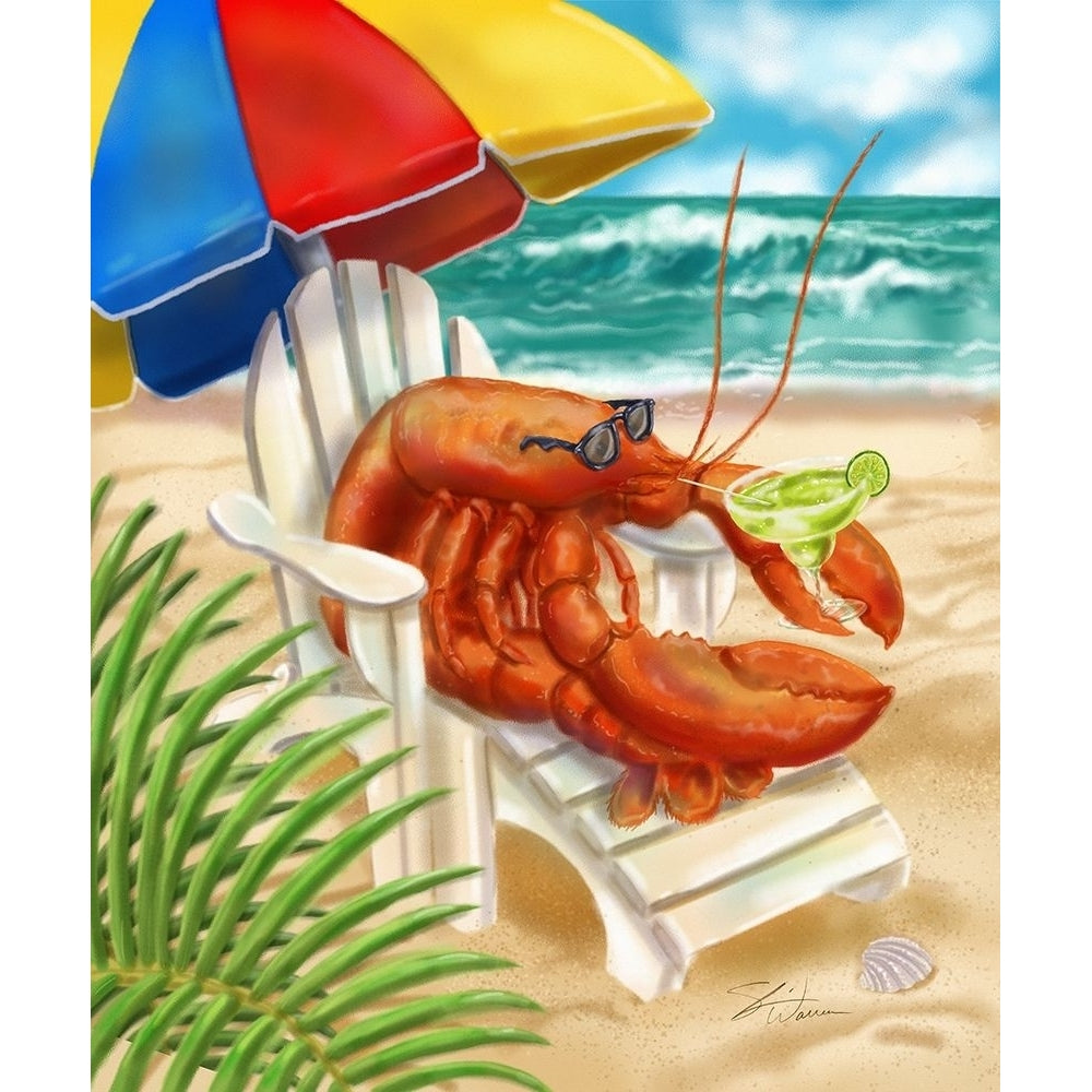 Beach Friends - Lobster Poster Print by Shari Warren-VARPDXW1114D Image 1