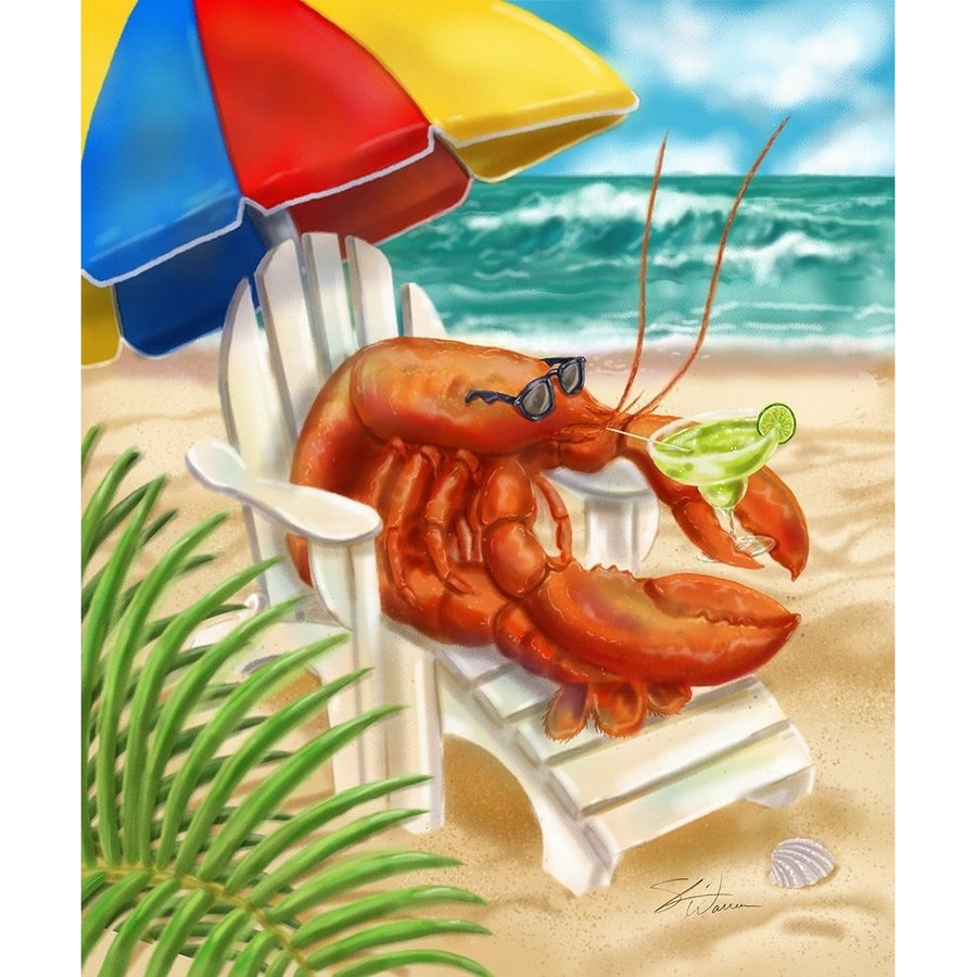 Beach Friends - Lobster Poster Print by Shari Warren-VARPDXW1114D Image 1